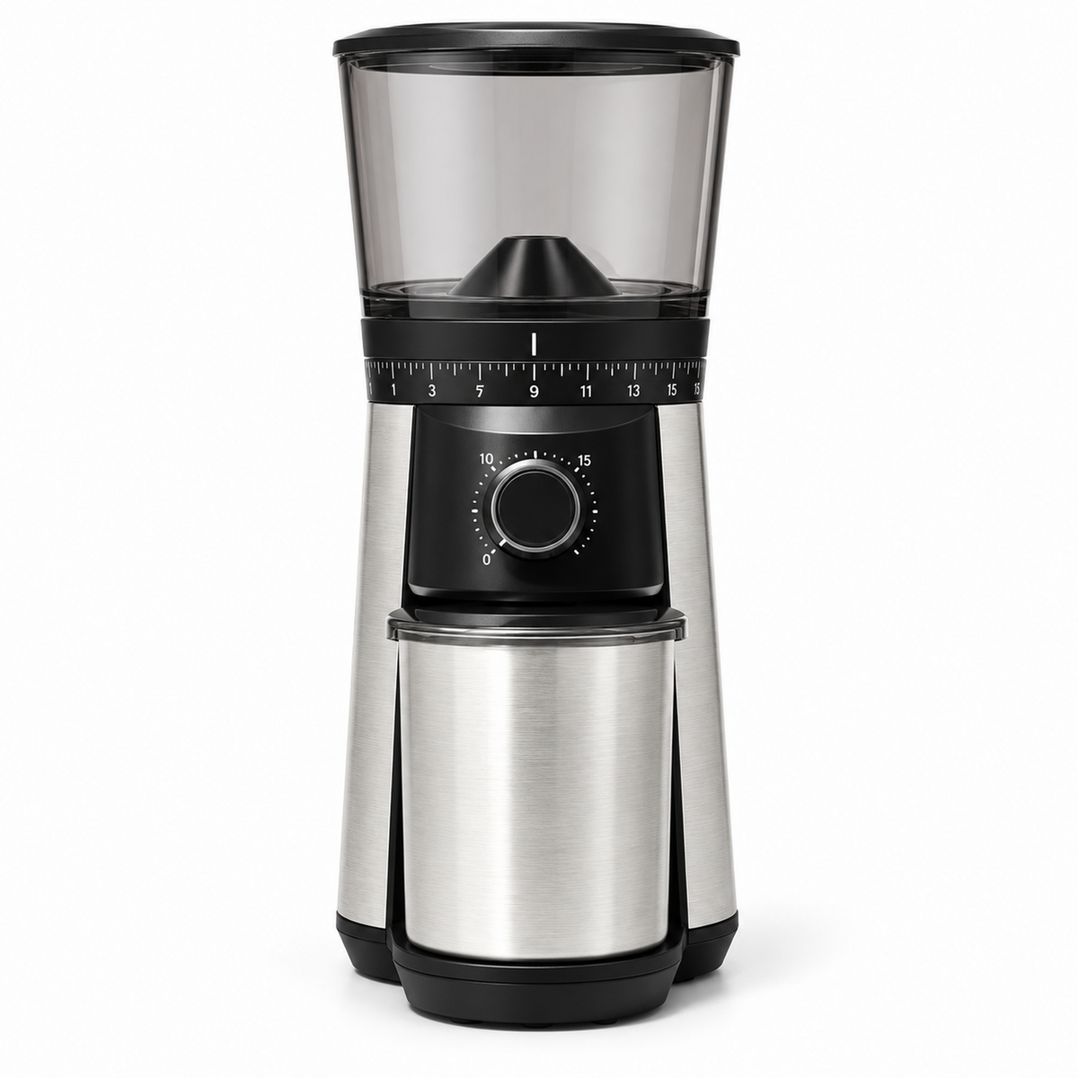 Conical Burr Coffee Grinder with 15 Settings and 12-oz Hopper