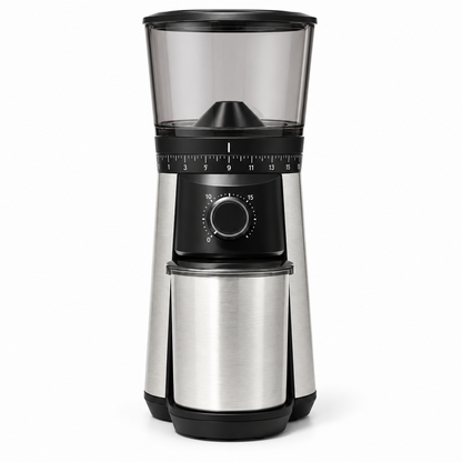 Conical Burr Coffee Grinder with 15 Settings and 12-oz Hopper