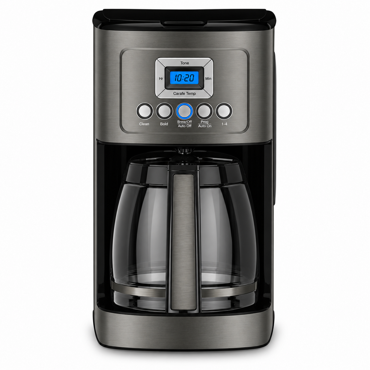 14-Cup Programmable Drip Coffee Maker with Glass Carafe, Black
