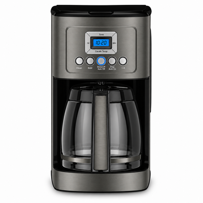 14-Cup Programmable Drip Coffee Maker with Glass Carafe, Black