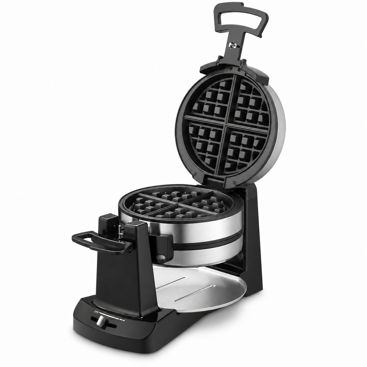 Double Flip Belgian Waffle Maker with 5 Browning Settings